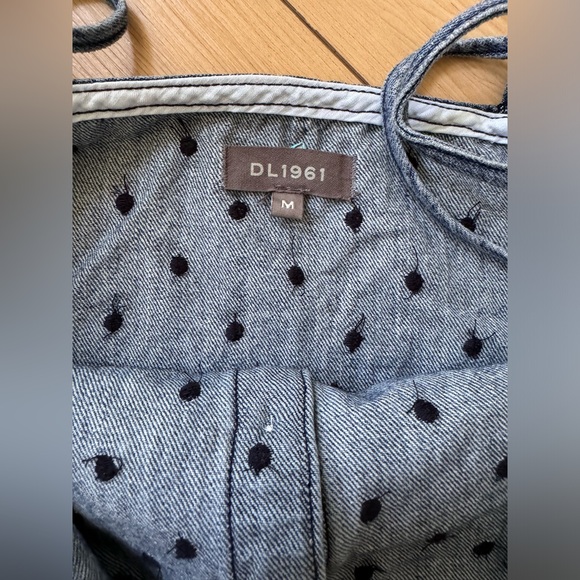 NWT DL1961 Eilis Embroidered Denim Tank Dress - Picture 6 of 6